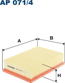 Filtron AP071/4 - FILTR POWIETRZA