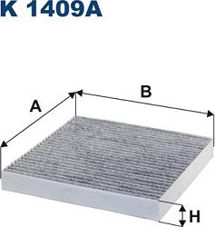 Filtron K 1409 — Filtr kabinowy