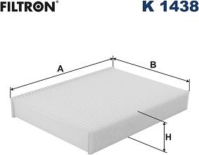 Filtron K 1438 — Filtr kabinowy