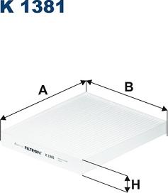 Filtron K 1381A — Filtr kabinowy