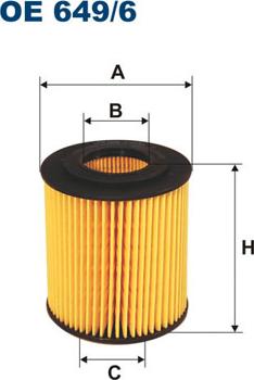 Filtron OE649/6 — Filtr oleju