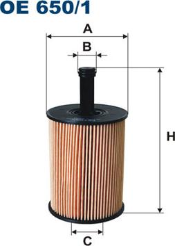 Filtron OE650/1 — Filtr oleju