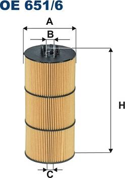 Filtron OE651/6 — Filtr oleju