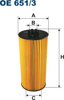 Filtron OE651/3 — Filtr oleju
