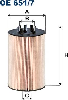 Filtron OE651/7 — Filtr oleju