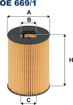 Filtron OE669/1 — Filtr oleju