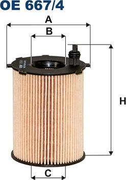 Filtron OE667/4 — Filtr oleju