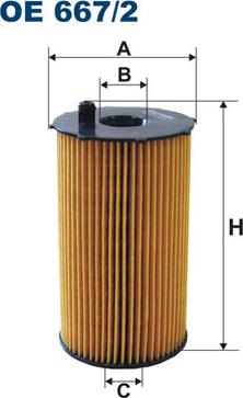 Filtron OE667/2 - FILTR OLEJU