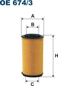 Filtron OE674/3 — Filtr oleju