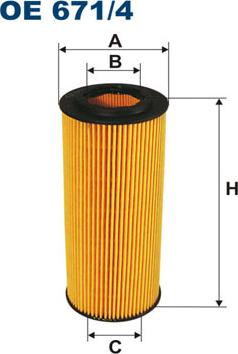 Filtron OE671/4 — Filtr oleju