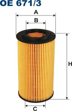 Filtron OE671/3 — Filtr oleju