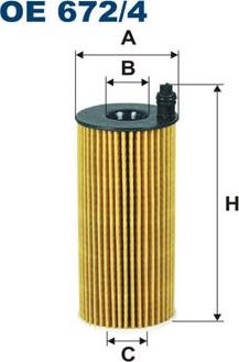 Filtron OE672/4 — Filtr oleju