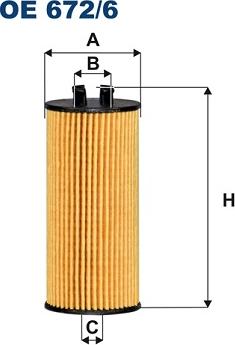 Filtron OE672/6 — Filtr oleju