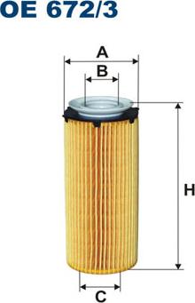 Filtron OE672/3 — Filtr oleju