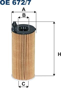 Filtron OE672/7A — Filtr oleju