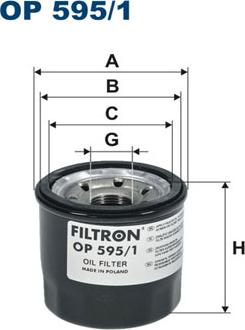 Filtron OP595/1 — Filtr oleju