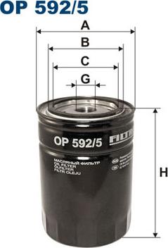 Filtron OP592/5 — Filtr oleju