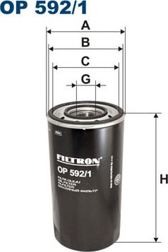 Filtron OP592/1 — Filtr oleju