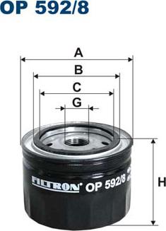 Filtron OP592/8 — Filtr oleju