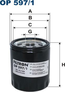 Filtron OP597/1 — Filtr oleju
