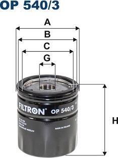 Filtron OP540/3 — Filtr oleju