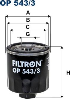 Filtron OP 543/3 — Filtr oleju