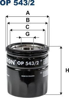 Filtron OP543/2 — Filtr oleju