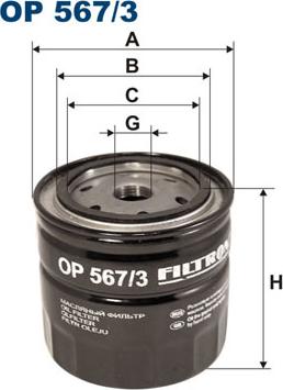 Filtron OP567/3 — Filtr oleju