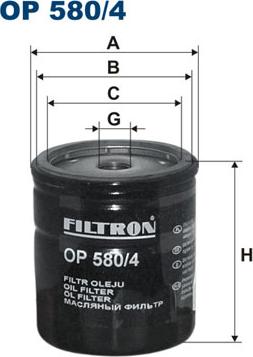Filtron OP580/4 - FILTR OLEJU