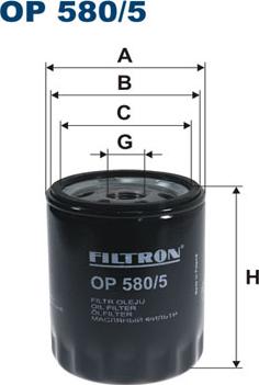 Filtron OP580/5 - FILTR OLEJU