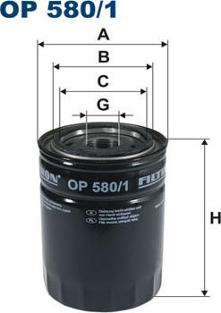 Filtron OP580/1 - Filtr oleju
