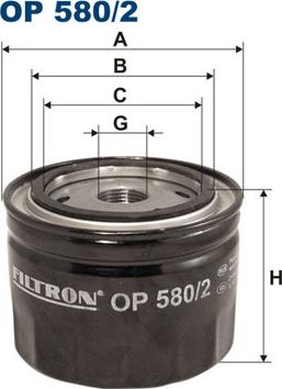 Filtron OP580/2 — Filtr oleju