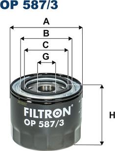 Filtron OP 587/3 — Filtr oleju