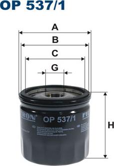 Filtron OP537/1 — Filtr oleju