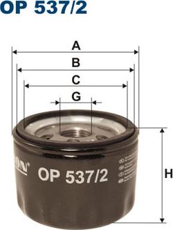 Filtron OP537/2 — Filtr oleju