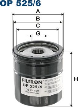 Filtron OP525/6 — Filtr oleju