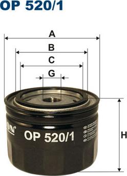 Filtron OP520/1 — Filtr oleju