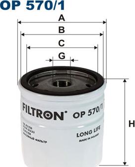Filtron OP570/1 — Filtr oleju