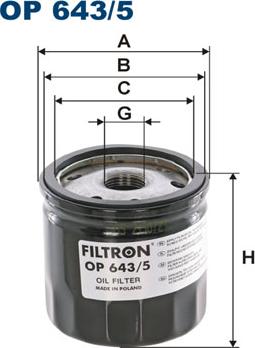 Filtron OP643/5 — Filtr oleju