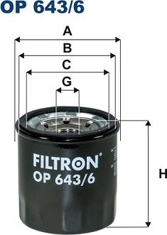 Filtron OP643/6 - FILTR OLEJU