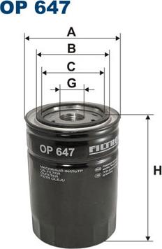 Filtron OP647 - FILTR OLEJU