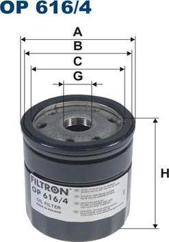 Filtron OP616/4 — Filtr oleju