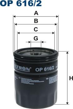 Filtron OP616/2 - FILTR OLEJU