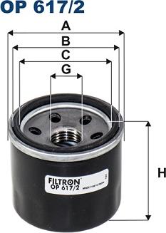 Filtron OP 617/2 — Filtr oleju
