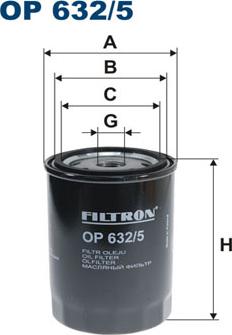 Filtron OP632/5 - FILTR OLEJU