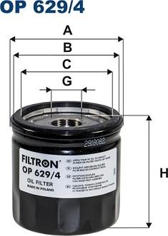 Filtron OP 629/4 — Filtr oleju