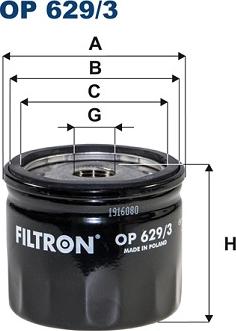 Filtron OP 629/3 — Filtr oleju