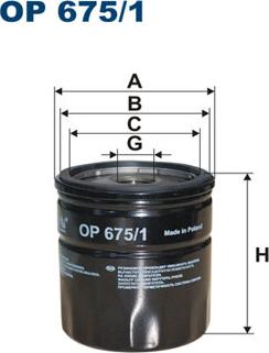 Filtron OP675/1 — Filtr oleju