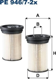 Filtron PE 946/7-2x — Filtr paliwa