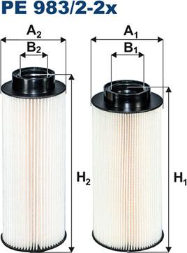 Filtron PE983/2-2x — Filtr paliwa